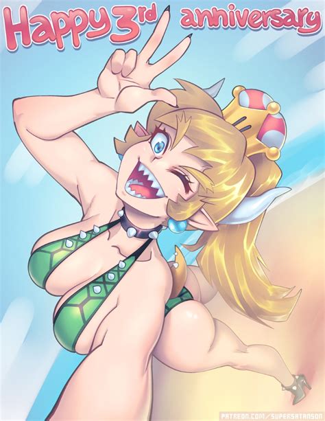 Bowsette Rd Anniversary By Supersatanson Hentai Foundry