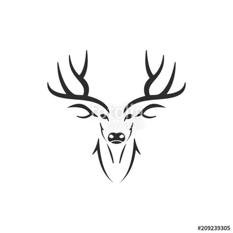 Deer With Antlers Drawing Free Download On Clipartmag