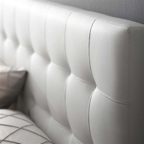 Modway Lily King Upholstered Vinyl Headboard In White