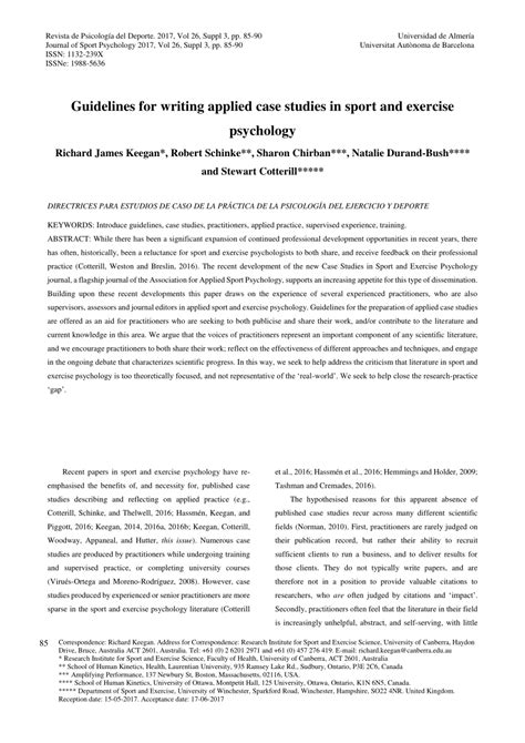 Case Study Psychology Example Paper