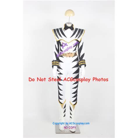 Power Rangers Dino Thunder White Dino Ranger Cosplay Costume And Real Boots