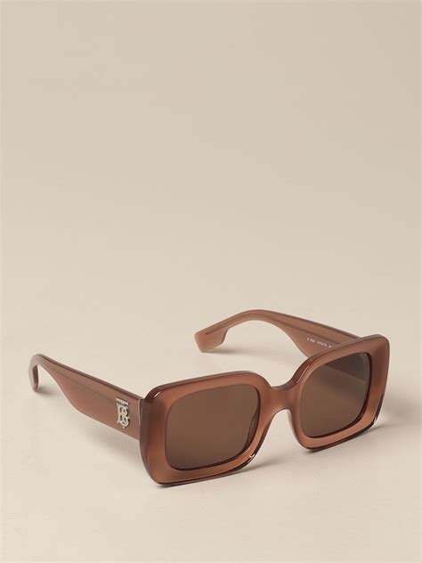Burberry Sunglasses In Acetate With Tb Monogram Glasses Burberry Women Brown Glasses