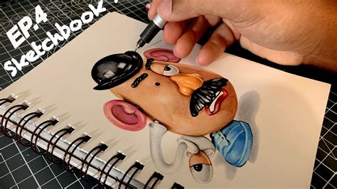 Mr Potato Head Drawing Sketchbook Episode No4 Youtube