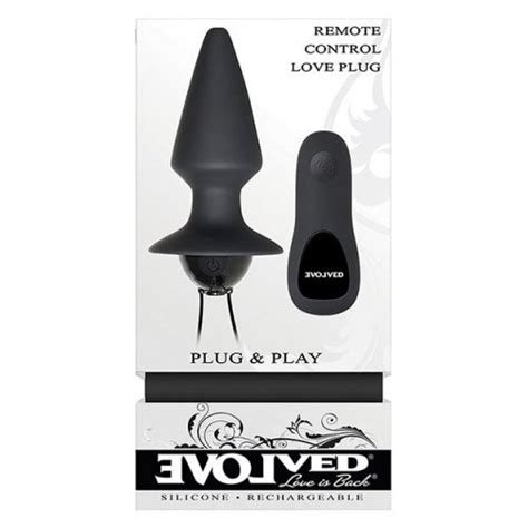 Evolved Plug And Play Remote Control Anal Plug Black Sex Toys At