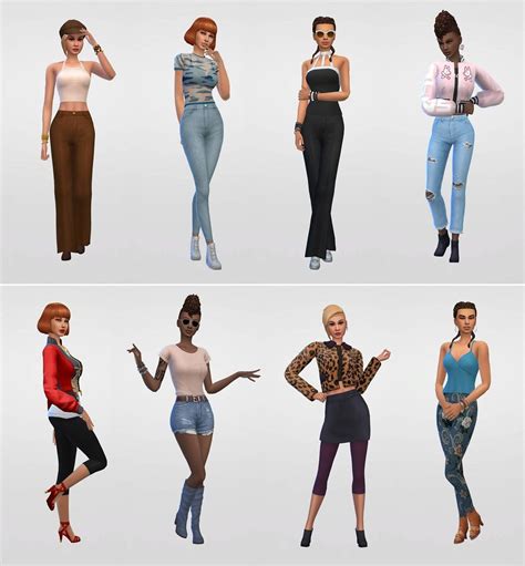 Netz à Porter Outfits Ready To Wear For Your Sims No Cc Required In