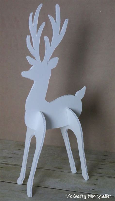 How To Make A 3d Reindeer Christmas Decoration Christmas Reindeer