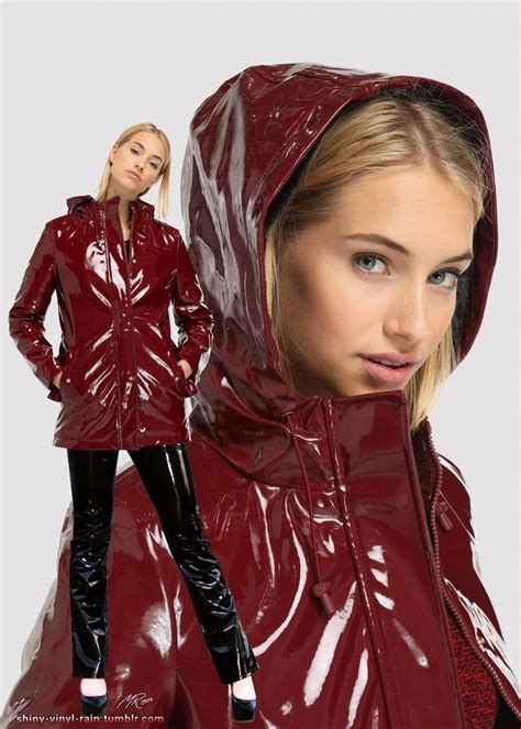 Vinyl Rain Vinyl Clothing Coloured Leather Jacket Vinyl Fashion