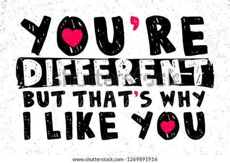 Different Why Like You Romantic Message Stock Vector Royalty Free