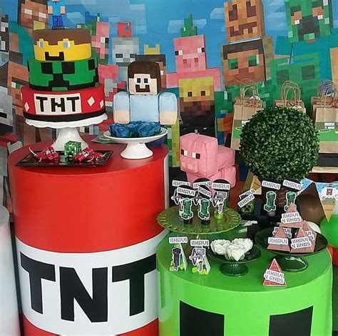 Festa Minecraft 60 Ideias E Como Montar Uma Festa Criativa Festa De