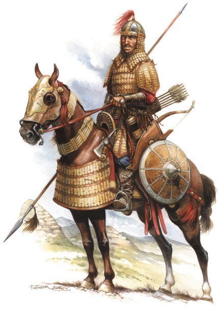 Sarmatian Mounted Warrior With Lance In Semi Heavy Armour Iv V
