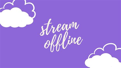 Twitch Animated Screens Purple Clouds Animated Starting Etsy