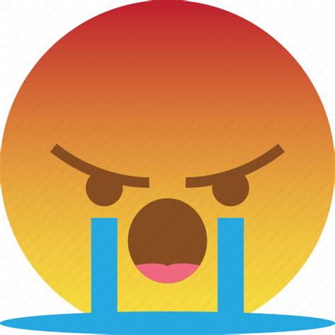 Angry Cry Emoji Mad Rage React Taunt Icon Download On Iconfinder