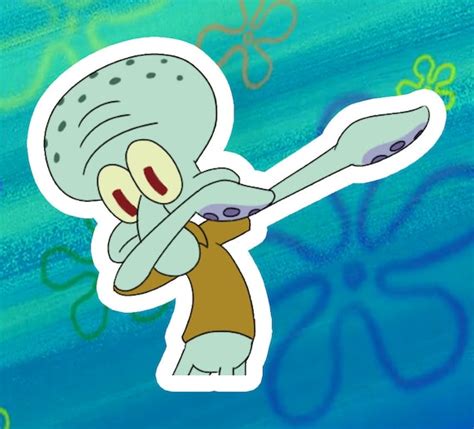 Squidward Dabbing Meme Hama Bead Pattern In 2022 Pixe