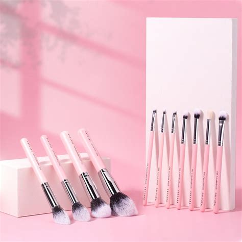 Freyara Professional Makeup Brushes Set 25pcs Complete Collection Glitter Pink