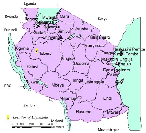 Figure Map Of Tanzania With Regions Census Source National Bureau Download Scientific