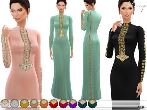 The Sims Resource Embroidery Dress