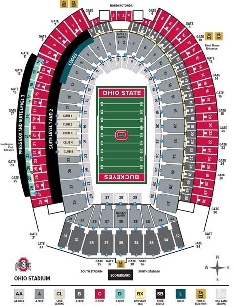 Awesome Along With Attractive Ohio State Stadium Seating Chart Ohio