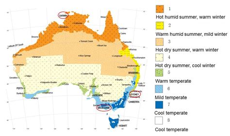 Climate Zone Map Australia
