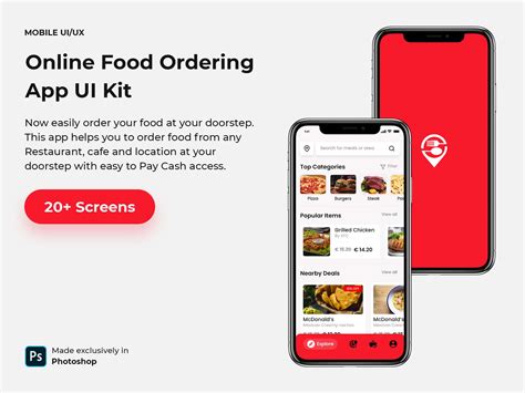 Considering how much money you can save with theses apps with their rewards clubs and coupons, don't miss out and download some of them today! Free Food Order App Template (PSD)