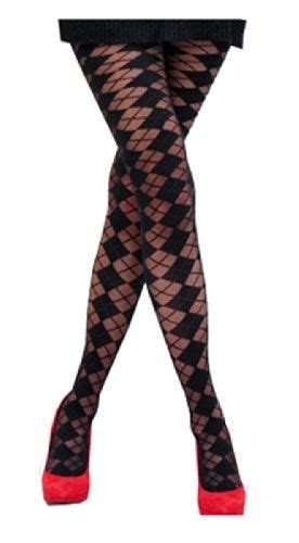 Sexy Fashion Black Sheer Criss Cross Diamond Shape Tights Stockings Xs