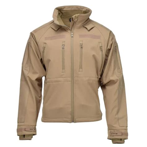 Mil Tec Windproof Hiking Jacket Soft Shell Stormproof Zips Fleece Liner