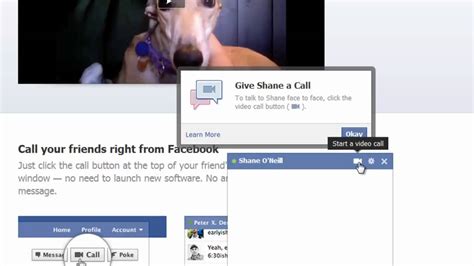 how to set up facebook video calling youtube