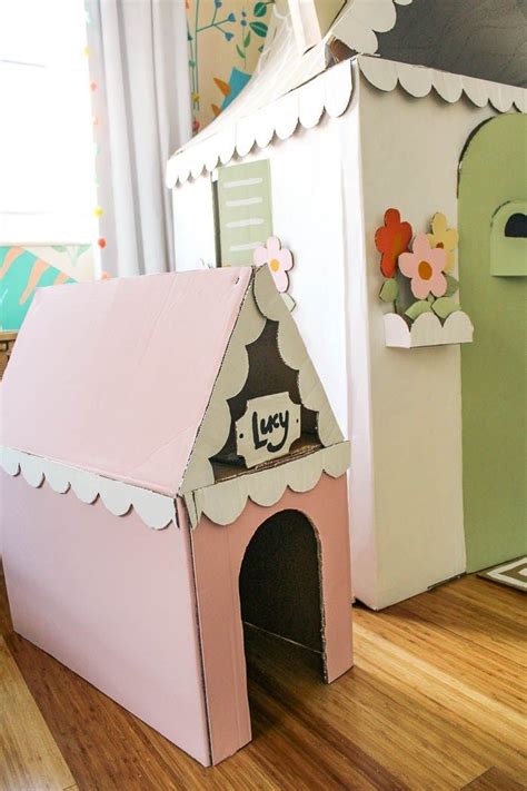 How To Make A Cardboard House For A Kid Diy Cardboard Playhouse How
