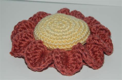 Lauras Frayed Knot Crocheted Flower Pin Cushion
