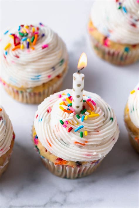 Birthday Cupcakes With Sprinkles Dairy Free Simply Whisked