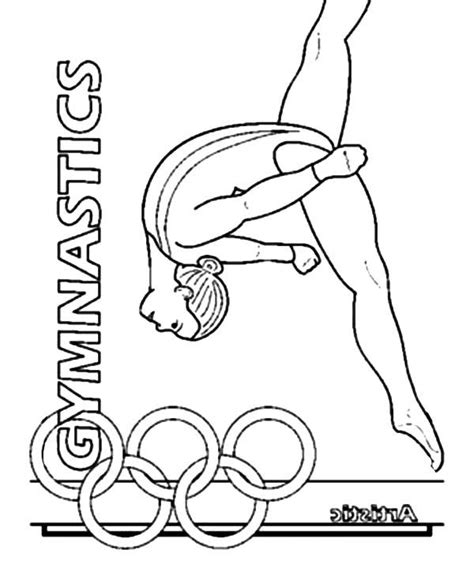 Similiar Gymnastics Olympics Printable Coloring Pages Keywords | Sports