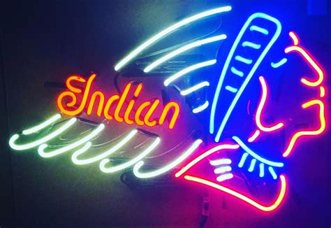 Neon Sign For The Garage Rindianmotorcycle