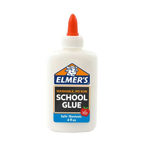 Elmers Washable Liquid School Glue White 4 Oz