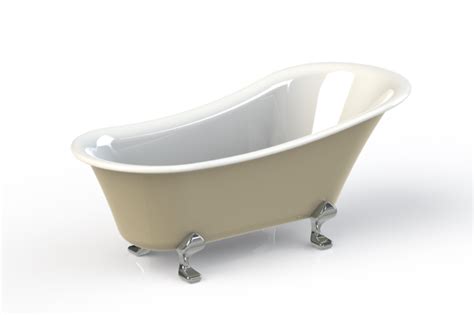 They have a lovely smooth design. Clawfoot bathtub / Claw foot bath tub - STEP / IGES ...