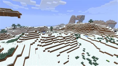 Snow Biome Landscape Minecraft Map