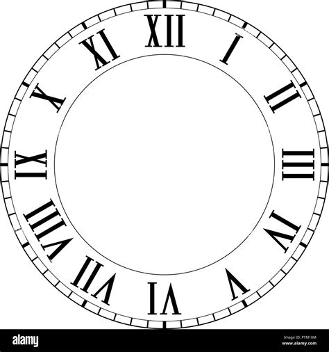 Horloge Avec Chiffres Romains Image Vectorielle Stock Alamy