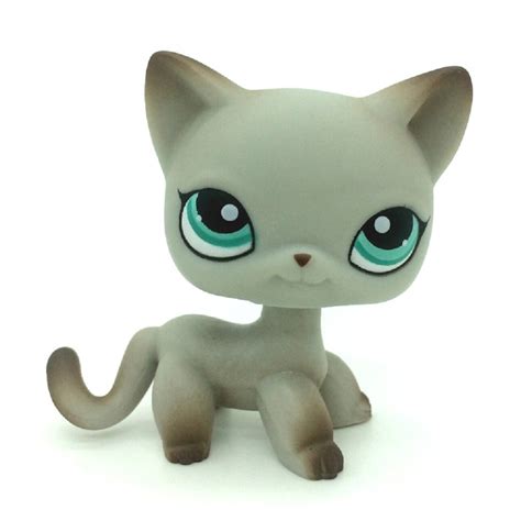 Buy Kenven Littlest Pet Shop Cat 391 Lps Short Hair Egyptian Grey Blue