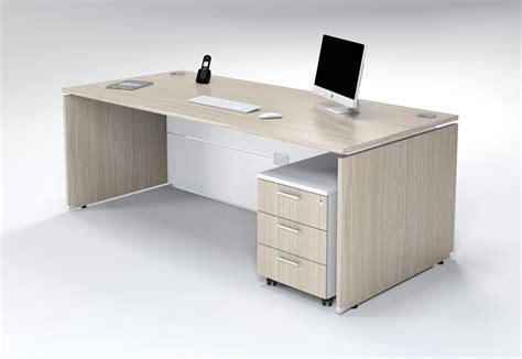 Platinum 2m Desk With 3 Drawer Mobile Sandj Office