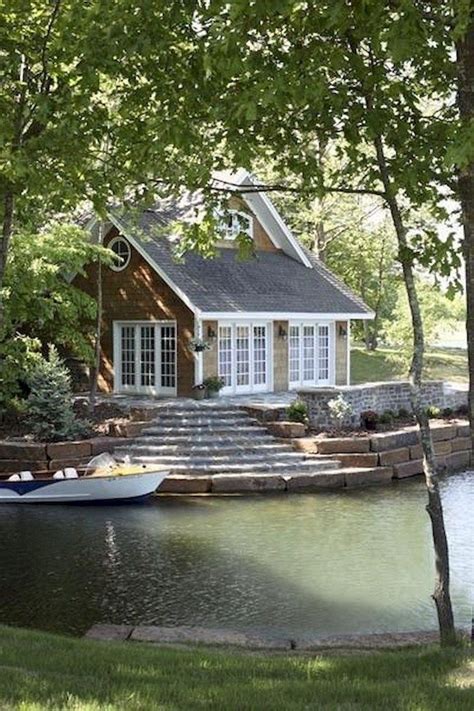 33 Lovely Lake House Exterior Design Ideas 21 Lakehouse Housedecor