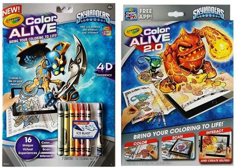 Crayola Color Alive Skylanders Interactive Action Coloring Pages