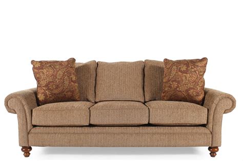 The chaise can be reversed to the left or right side facing. Corduroy Casual 88" Sofa in Nut-Brown | Mathis Brothers ...