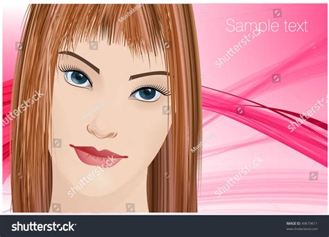 Beautiful Girls Face Stock Vector Royalty Free 49619611 Shutterstock