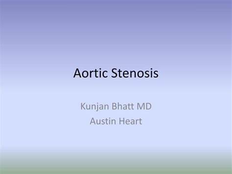 Ppt Aortic Stenosis Powerpoint Presentation Free Download Id157153