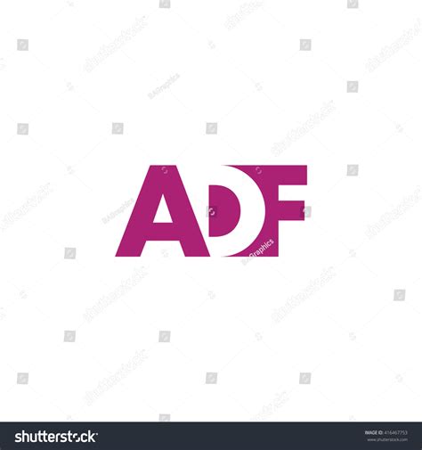 Adf Logo Vector Graphic Branding Letter Stock Vector Royalty Free