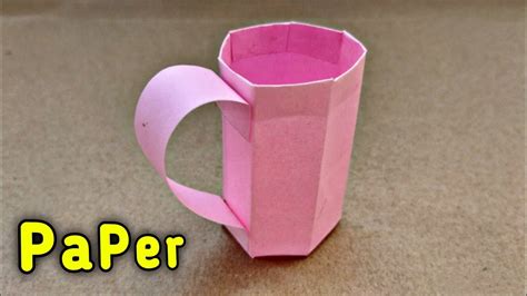 Diy Mini Paper Cup How To Make Mini Cup With Paper Origami Cup 3d
