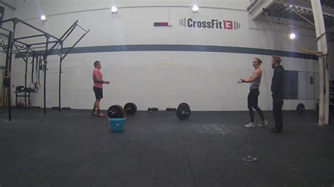 Online Qualifier Wod 4 Deads Hspu And Front Squat Youtube