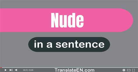 Use Nude In A Sentence