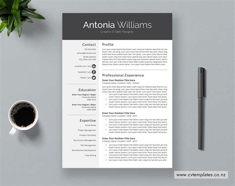 Check spelling or type a new query. CV Template for MS Word, Professional Curriculum Vitae ...