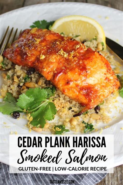 Serve the vegetables over the couscous with some additional harissa if you'd like. Cedar Plank Harissa Smoked Salmon | Easy seafood recipes ...