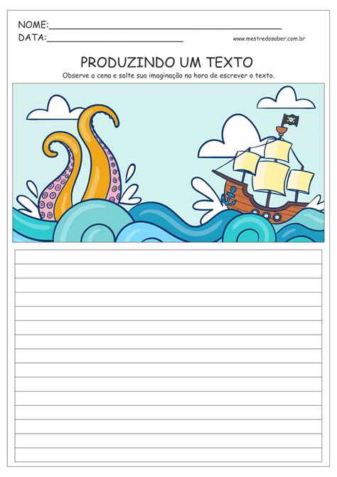 Continue A História Produção De Texto 5 Ano