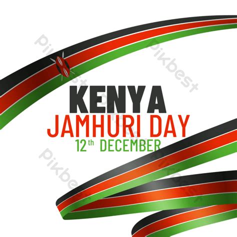 Kenya Jamhuri Day Floating Ribbon Png Images Psd Free Download Pikbest
